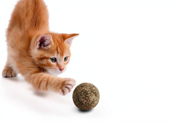 Raw Paws Catnip Balls for Cats 6-Count Interactive All-Natural Toy-1