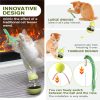 Cat Toy TLKNG Interactive Wobble Treat Dispensing Ball for Indoor Cats-3