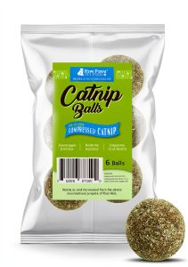 Raw Paws Catnip Balls for Cats 6-Count Interactive All-Natural Toy-0