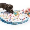 Potaroma Interactive Cat Toys, Fast Moving Ball in Play Mat, Automatic Motion Activated Ball Hide and Seek for Indoor Exercise Kicker, Animal Squeaky, 28 Inch Mat-1