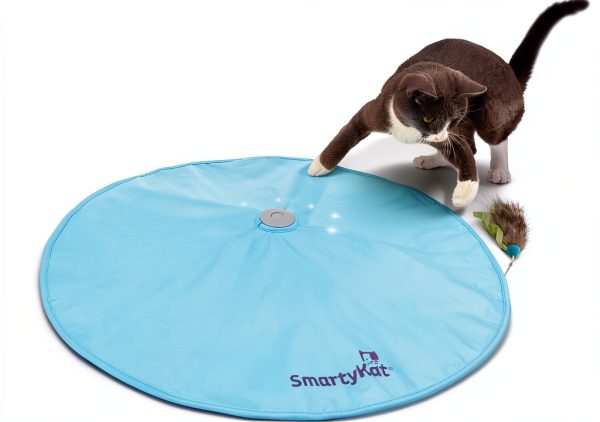 Electronic Motion Cat Toy SmartyKat Feather Toy Hot Pursuit Blue-0