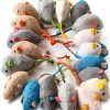 Fashion's Talk Cat Mice Toy 18-Pack Plush Catnip-Filled Mice Toys for Indoor Cats - Realistic Design, 9 Assorted Colors, 2 of Each, Value Pack-4