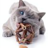 Catnip Toys Gochanmon 2‑Piece Silvervine Stick & Bell Ball Set-1