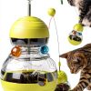 Cat Toy TLKNG Interactive Wobble Treat Dispensing Ball for Indoor Cats-0