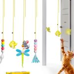 Cat Feather Toy Potaroma Interactive Hanging Kitten Play-0