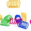 ISMARTEN Cat Spring Toy 60 Pack Interactive Toy Plastic Coil Springs-1