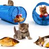 Cat Toys AILUKI 35PCS Kitten Toys Tunnel Feather Teaser Catnip Fish-1