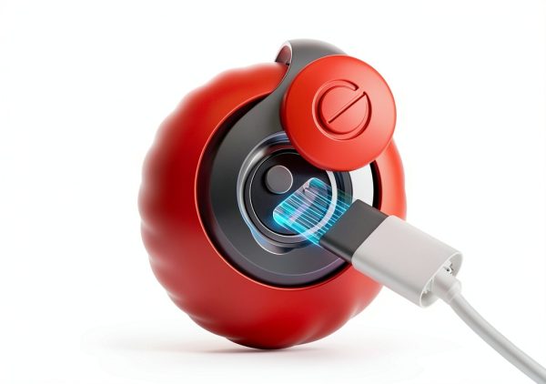 Moving Ball Cat Toy Potaroma Interactive Rechargeable Orange Ball-4