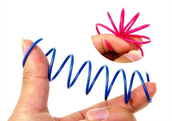 ISMARTEN Cat Spring Toy 60 Pack Interactive Toy Plastic Coil Springs-3