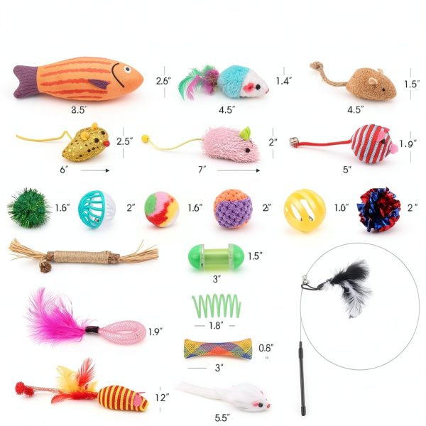 Fashion's Talk Cat Toys Variety Pack for Kitty 20 Pieces-5