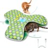 Interactive Cat Toys Rechargeable,Moving Concealed Feathers,Real Mouse Squeaky,Touch Activated Cat Kitten Toy Exercise Toys for Indoor Bored Adult Cats-0