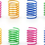 ISMARTEN Cat Spring Toy 60 Pack Interactive Toy Plastic Coil Springs-0